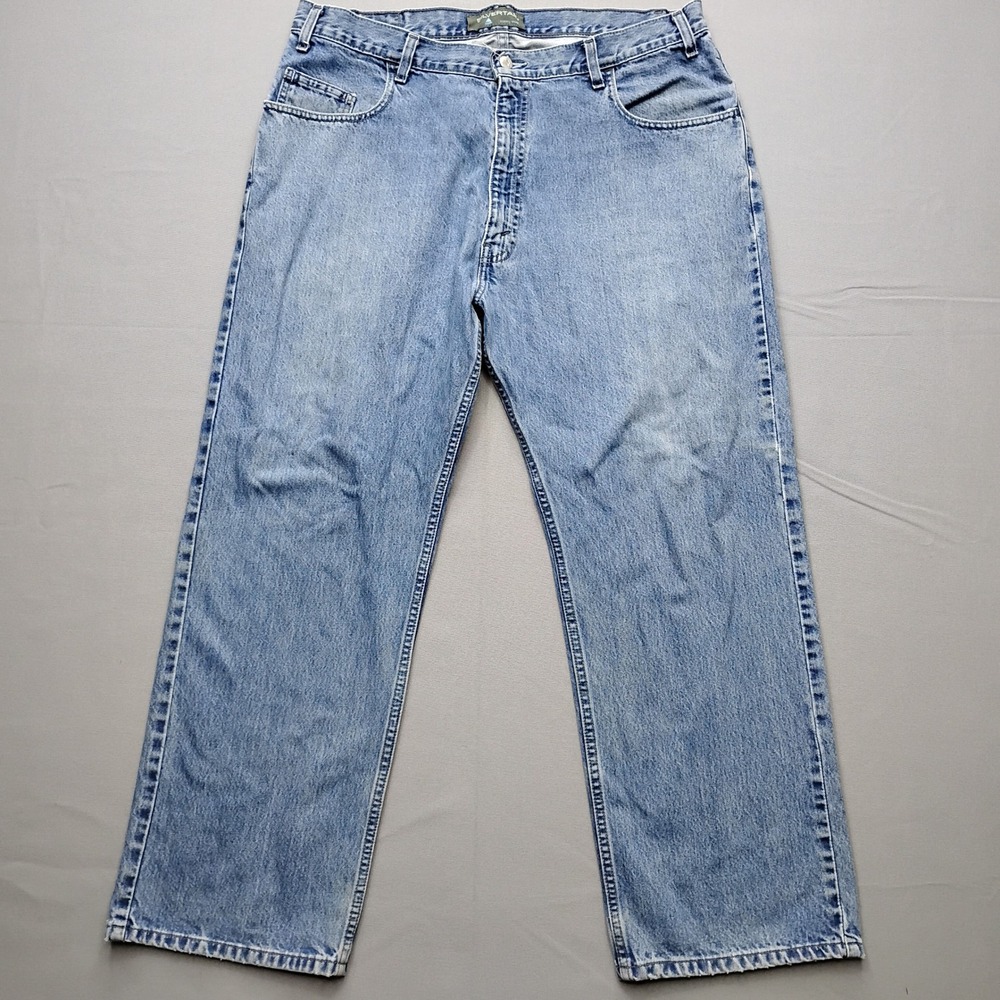 Levis SilverTab Baggy Straight Leg Jeans Mens 36x30 Light Wash Blue Denim 2687